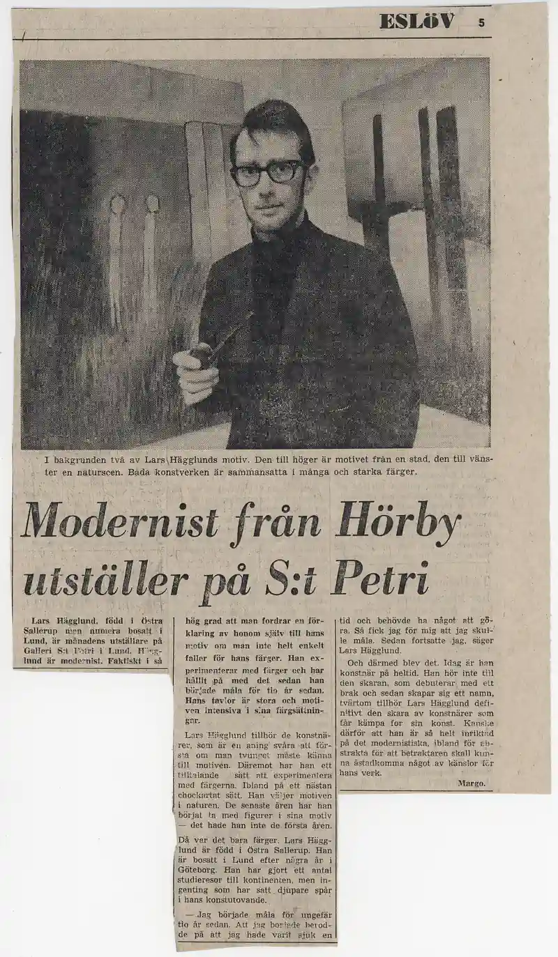 28.01 - 16.02.1972 LARS HÄGGLUND — Sheet 1